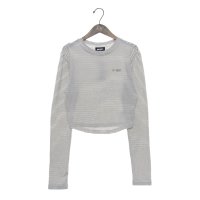 NERDY/ノルディ NERDY W'S STRIPE L/S T－SHIRT 　ストライプ長袖Tシャツ（ブラック）/507895052