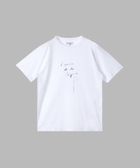agnes b. FEMME/ユニセックス コットン メッセージ 半袖 Tシャツ/507969013