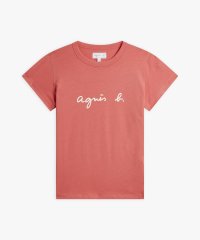 agnes b. FEMME/ロゴプリント コットン 半袖Tシャツ "Brando"/508000842