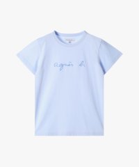 agnes b. FEMME/ロゴプリント コットン 半袖Tシャツ "Brando"/508000844