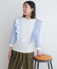 URBAN RESEARCH DOORS（Kids）/『WEB/一部店舗限定』布帛ドッキングフリルカットソー(KIDS)/508028218