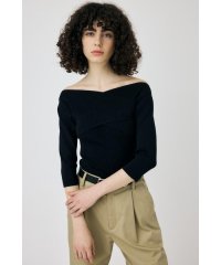 moussy/CROSS OFF SHOULDER ニットトップス/508032908