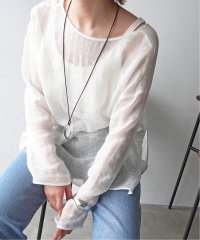 Spick & Span/≪追加≫メッシュリネンルーズプルオーバー/508036179