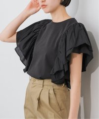 Spick & Span/ファブリックコンビフレアスリーブプルオーバー/508036184