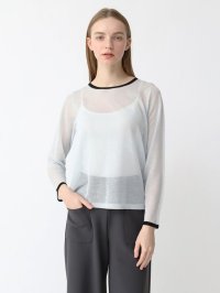 Aga/アーガ Aga 配色シアートップス/508036466