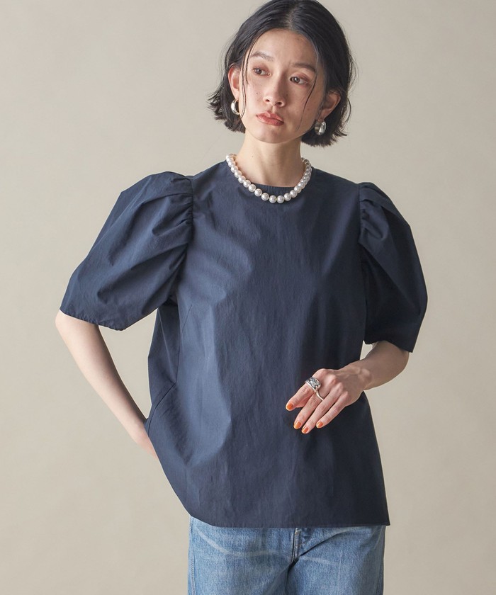 ブラウス シャツ NINE CASE:「手洗い可能」パフ スリーブ ブラウス レディース セール 30%OFF】《予約》NINE CASE:〈手洗い可能〉パフ スリーブ