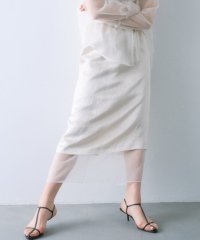  ＣＯＤＥ　Ａ/sheer washer layered skirt/508036646