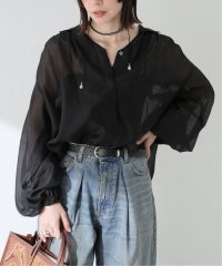 journal standard  L'essage /TENオーガンジーギャザーシャツ/508037156