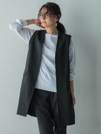MAYSON GREY/メイソングレイ MAYSON GREY ノーカラージップロングジレ≪手洗い可能≫/508037209