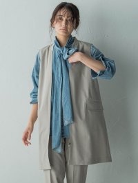 MAYSON GREY/メイソングレイ MAYSON GREY ノーカラージップロングジレ≪手洗い可能≫/508037209