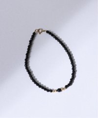 Lilas/ゴールドビーズ4Pオニキスブレスレット K10/508037461