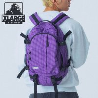 XLARGE/エクストララージ XLARGE STANDARD LOGO PATCHED RIPSTOP DAYPACK PURPLE [101251053007 SS25]/508037488