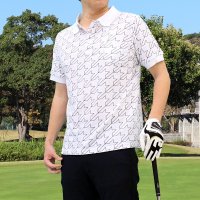 TopIsm/トップイズム TopIsm ポロシャツ ゴルフ メンズ ゴルフウェア 速乾ドライ 鹿の子 ストレッチ 半袖 トップス 千鳥格子チェック柄 大きいサイズあり 総柄/508037647