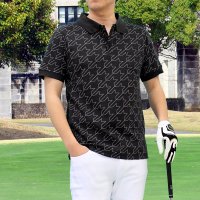 TopIsm/トップイズム TopIsm ポロシャツ ゴルフ メンズ ゴルフウェア 速乾ドライ 鹿の子 ストレッチ 半袖 トップス 千鳥格子チェック柄 大きいサイズあり 総柄/508037647