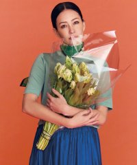 JIYU-KU（SMALL SIZE）/【SHIHOさん着用・アンサンブル対応・洗える】アセテートコットンプルオーバー ニット/508037940