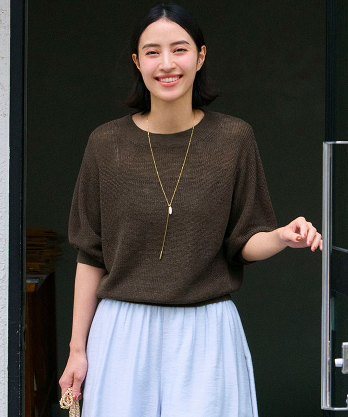 セール 30%OFF】【杏さん着用】ピュアリネン パフスリーブ