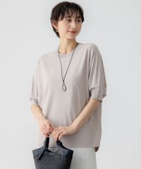 NIJYUSANKU（LARGE SIZE）/【洗える】レーヨンポリエステルストレッチ ドルマン ニット/508037971