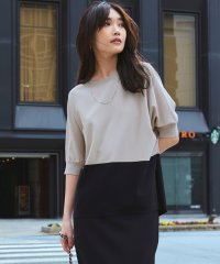 NIJYUSANKU（LARGE SIZE）/【洗える】レーヨンポリエステルストレッチ ドルマン ニット/508037971