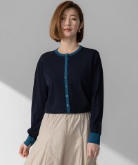 NIJYUSANKU（LARGE SIZE）/【洗える】レーヨンポリエステルストレッチ カーディガン/508037973