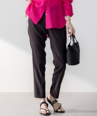NIJYUSANKU（SMALL SIZE）/【洗える】リネンレーヨンストレッチ テーパード パンツ/508037992
