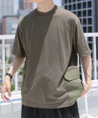 ITEMS URBAN RESEARCH/サイドポケットキリカエクルーネックTシャツ/508038305