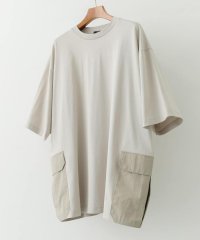 ITEMS URBAN RESEARCH/サイドポケットキリカエクルーネックTシャツ/508038305
