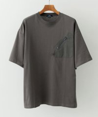 ITEMS URBAN RESEARCH/ジップポケットキリカエクルーネックTシャツ/508038306