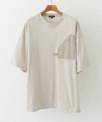 ITEMS URBAN RESEARCH/ジップポケットキリカエクルーネックTシャツ/508038306
