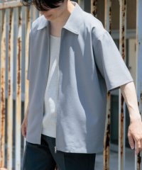 ITEMS URBAN RESEARCH/2wayストレッチジップアップ半袖シャツ/508038308