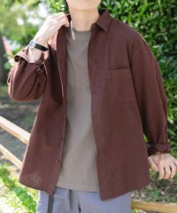 ITEMS URBAN RESEARCH/『セットアップ対応』天然素材リネンコットンレギュラーカラーシャツ/508038309
