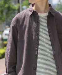 ITEMS URBAN RESEARCH/『セットアップ対応』天然素材リネンコットンレギュラーカラーシャツ/508038309