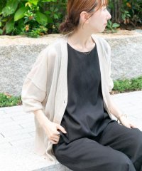 ITEMS URBAN RESEARCH/シアーVネックニットカーディガン/508038327