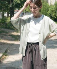 ITEMS URBAN RESEARCH/シアーVネックニットカーディガン/508038327