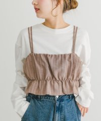 ITEMS URBAN RESEARCH/ストライプシャーリングビスチェ/508038330