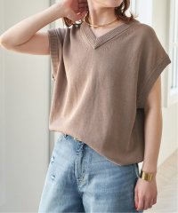 Spick & Span/コットンシルクリネンニットベスト/508038451