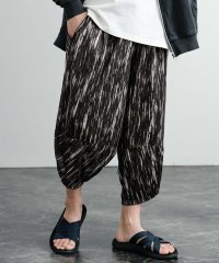 Rocky Monroe/ロッキーモンロー Rocky Monroe 接触冷感 アラジンパンツ サルエル メンズ レディース イージー クロップド ストレッチ 無地 和柄 ボタニカル柄 /508038561