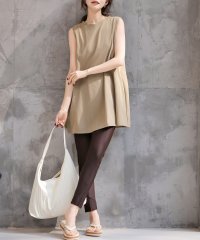 TeddyShop/テディショップ Teddyshop 【紫外線遮蔽率 99.9%以上】レディース バックリボンノースリーブラッシュガードトップス+センタースリットロングパンツ 上/508038715