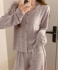 TeddyShop/テディショップ Teddyshop レディース 長袖カーディガン+クロップドキャミソール+リボンショートパンツルームウェア 3点セット/508038717