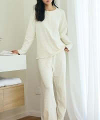 TeddyShop/テディショップ Teddyshop レディース 長袖メロウフリル微起毛トップス+ロングパンツルームウェア 上下2点セット/508038718