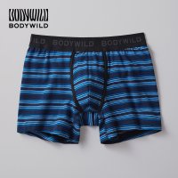 BODY WILD/ボディワイルド BODY WILD 【綿混/ボーダー柄】ボクサーパンツ（前あき） 【返品不可商品】/508038980