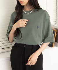 US POLO ASSN/ユーエスポロアッスン U.S. POLO ASSN. ワンポイント半袖バイカラーニット/508039196