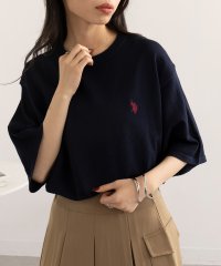 US POLO ASSN/ユーエスポロアッスン U.S. POLO ASSN. ワンポイント半袖バイカラーニット/508039196