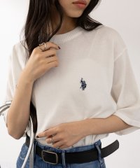 US POLO ASSN/ユーエスポロアッスン U.S. POLO ASSN. ワンポイント半袖バイカラーニット/508039196
