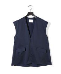 MIDIUMISOLID/MIDIUMISOLID for Ladies Vネックノースリーブプルオーバー/508039346