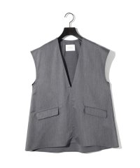 MIDIUMISOLID/MIDIUMISOLID for Ladies Vネックノースリーブプルオーバー/508039346