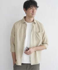 IKKA LOUNGE/7分袖シャリルジャージスイスカラーシャツ/507867317