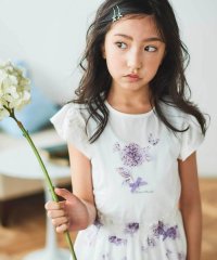Tartine et Chocolat/フラワープリント袖フリルTシャツ(90～140cm)/508012967