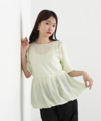 N Natural Beauty Basic/シアーペプラムブラウス/508029611