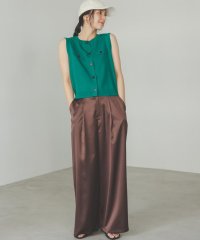 N Natural Beauty Basic/グロッシーワイドパンツ/508029616