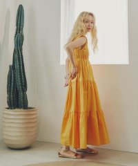 N Natural Beauty Basic/コットンVネックティアードワンピース/508029620